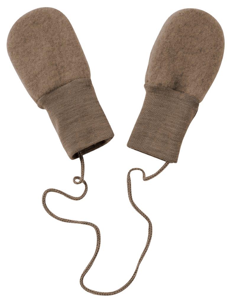 Engel Natur Engel Natur - Wool Mittens - Walnut Melange - Pearls & Swines