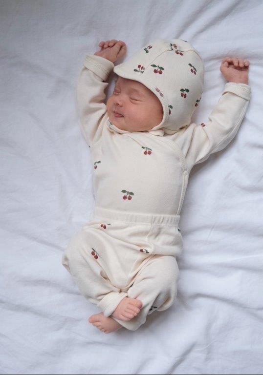 Konges Sløjd Konges Sløjd - Newborn Pants - Cherry - Pearls & Swines