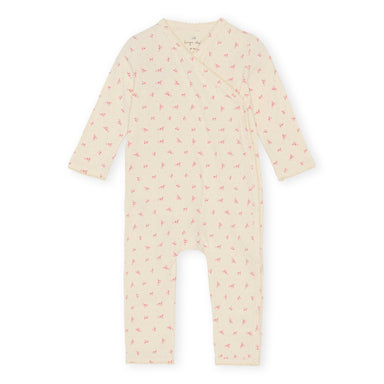 Konges Sløjd Konges Sløjd Newborn Onesie - Fuchsia Petales - Pearls & Swines