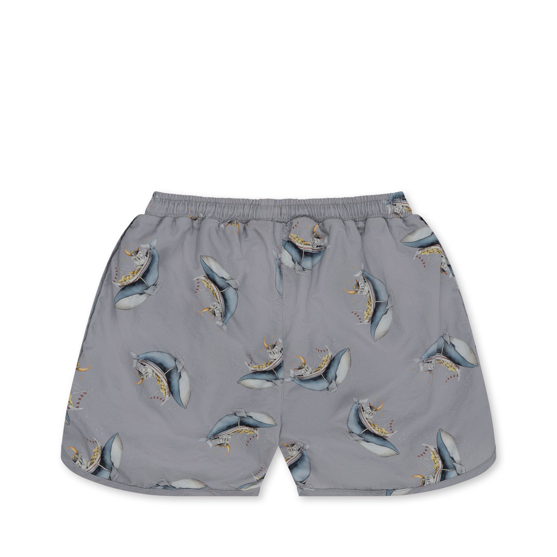 Konges Sløjd Konges Sløjd Asnou Swimshorts - Whale Boat - Pearls & Swines