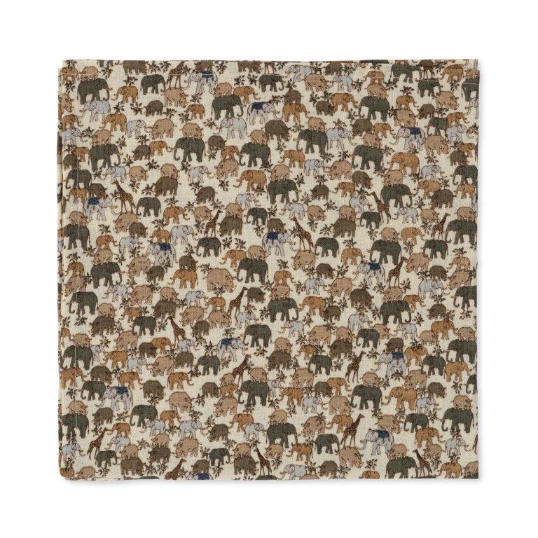 Konges Sløjd Konges Sløjd 3 Pack Muslin Cloths - Safari - Pearls & Swines