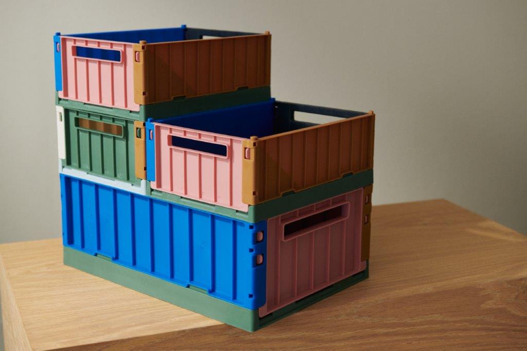 Liewood Collection Sale - Liewood - Weston Small Storage Box 2-Pack - Eden Multi Mix - Pearls & Swines