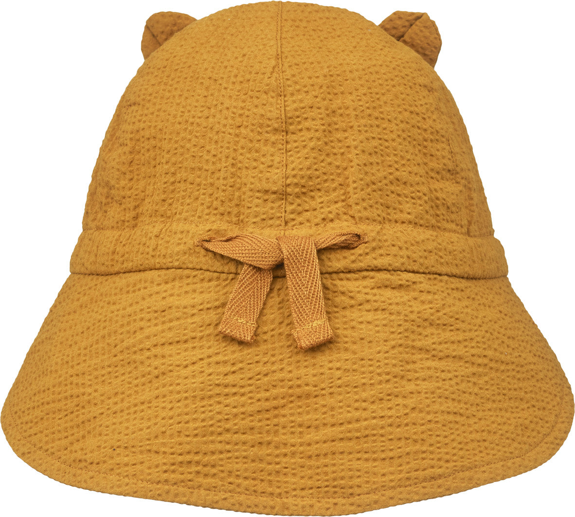 Liewood Collection Sale - Liewood - Gorm Seersucker Sun Hat - Golden Caramel - Pearls & Swines