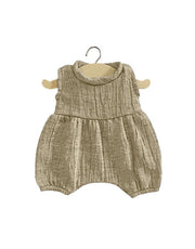 Minikane Minikane Baby Doll Romper Noa - Shiny Taupe - Pearls & Swines