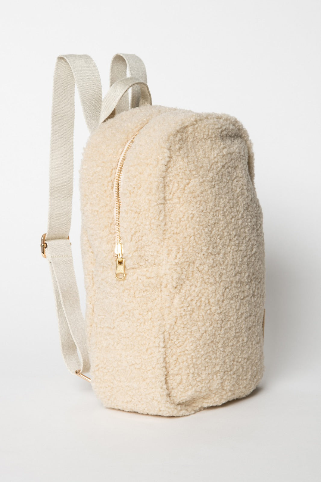 Pearls & Swines Studio Noos Ecru Teddy Mini Backpack - Pearls & Swines
