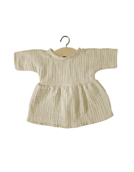Minikane Minikane Baby Doll Dress Faustine - Ecru - Pearls & Swines