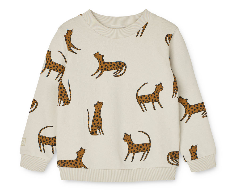Liewood Liewood Thora Printed Sweatshirt - Leopard/Sandy - Pearls & Swines