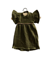 Minikane Minikane Amigas Dress Daisy - Khaki - Pearls & Swines
