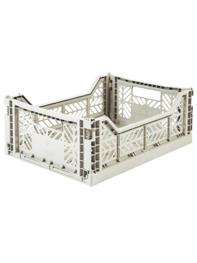 Aykasa folding crates Aykasa Folding Crate MIDI - Light Grey - Pearls & Swines