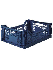 Aykasa folding crates Aykasa Folding Crate MIDI - Navy - Pearls & Swines