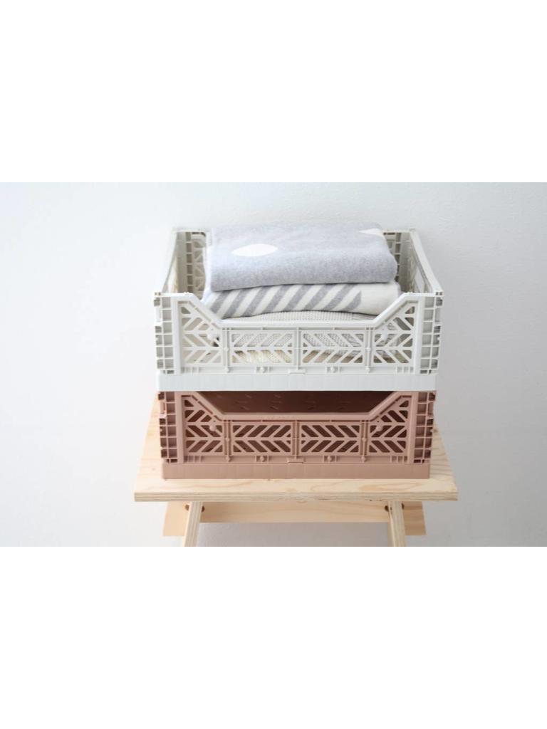 Aykasa folding crates Aykasa Folding Crate MIDI - Warm Taupe - Pearls & Swines