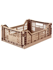 Aykasa folding crates Aykasa Folding Crate MIDI - Warm Taupe - Pearls & Swines
