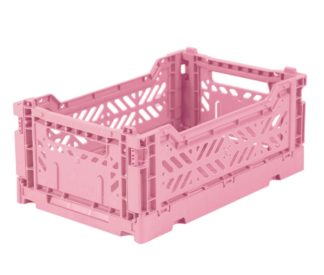 Aykasa folding crates Aykasa Folding Crate MINI - Baby Pink - Pearls & Swines