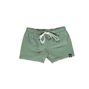 Beach & Bandits Collection Sale - Beach & Bandits - Basil Ribbed - Swimshort - Pearls & Swines