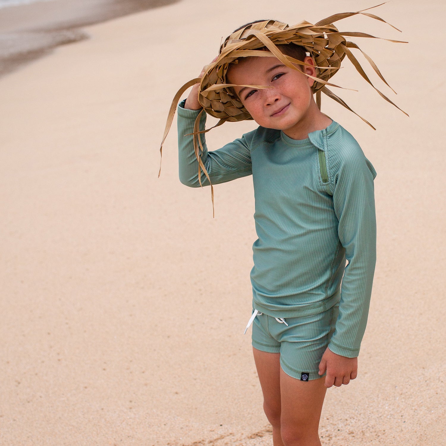 Beach &amp; Bandits Beach & Bandits - Basil Ribbed - Longsleeve - Pearls & Swines