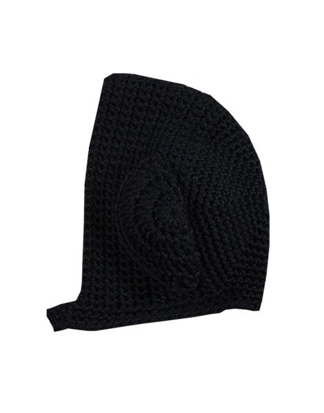 Minikane Minikane Baby Doll Crochet Hat 'Bambi'- Black - Pearls & Swines