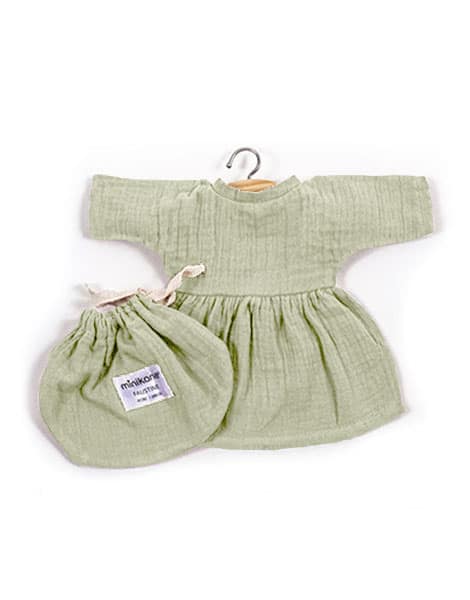 Minikane Minikane Baby Doll Dress Faustine - Pistache - Pearls & Swines