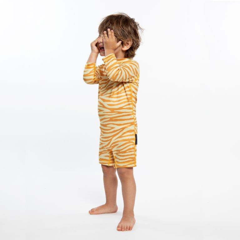 Beach &amp; Bandits Lappendag - Beach & Bandits - Golden Tiger - Baby Suit - Pearls & Swines