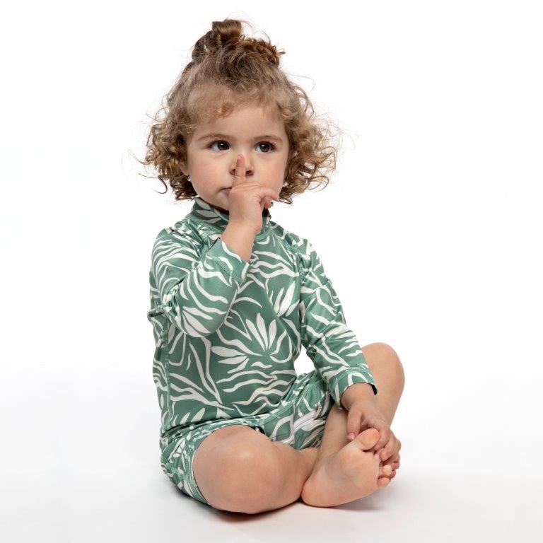 Beach &amp; Bandits Beach & Bandits - Hello Tropical - Baby Suit - Pearls & Swines