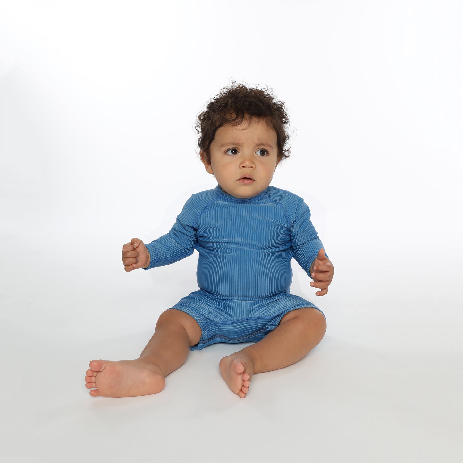 Beach &amp; Bandits Lappendag - Beach & Bandits - High Tide Ribbed - Baby Suit - Pearls & Swines