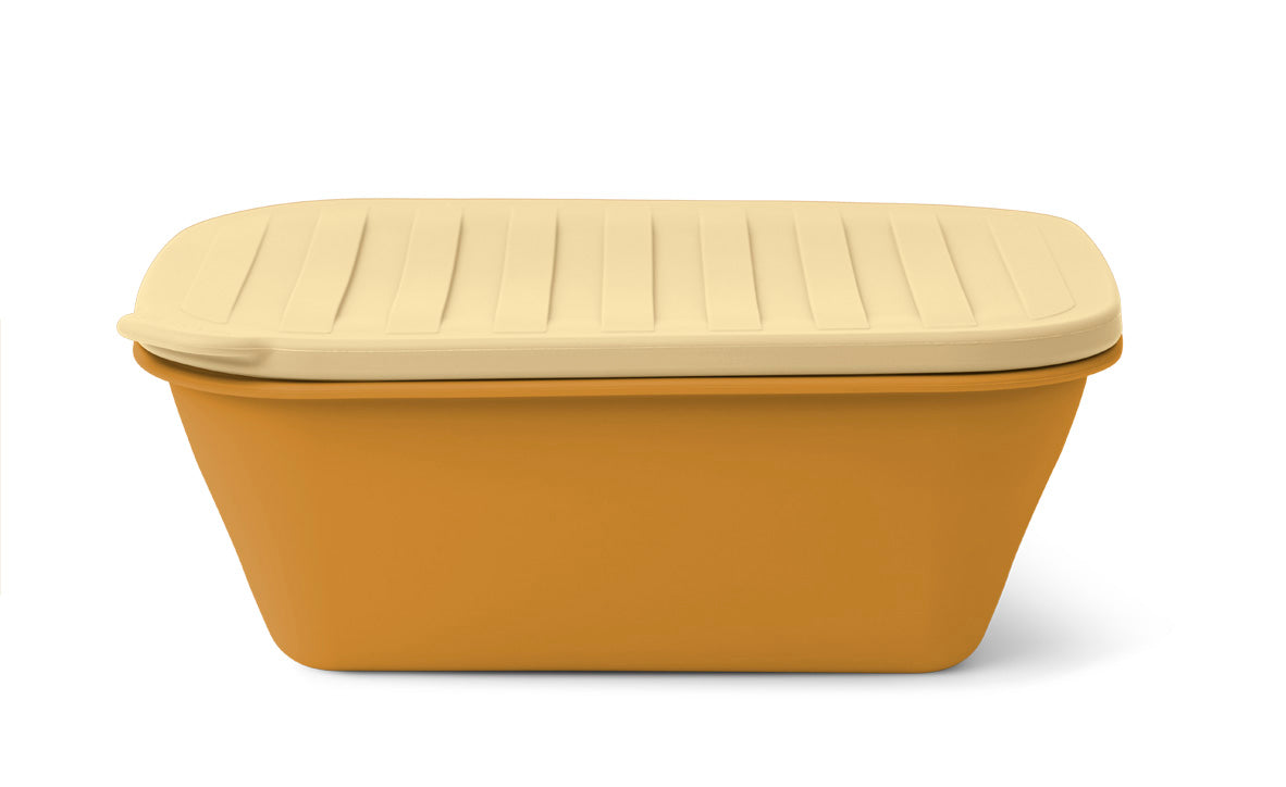 Liewood Liewood Franklin Foldable Lunch Box - Golden Caramel/Safari Mix - Pearls & Swines