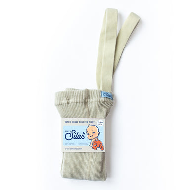 Silly Silas Silly Silas Footed Cotton Tights - Cream Blend - Pearls & Swines