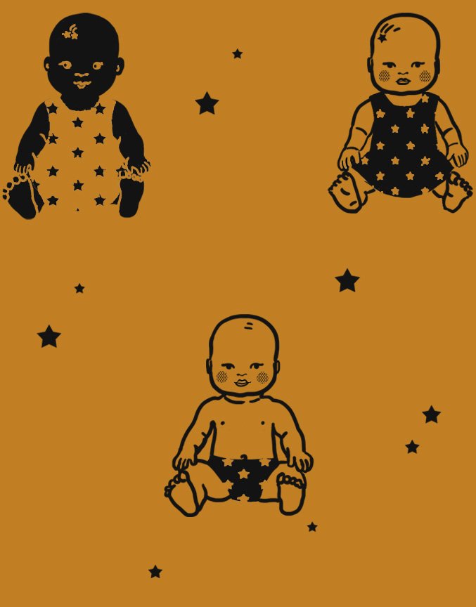 Minikane Minikane Baby Doll Tipy - Curry - Pearls & Swines