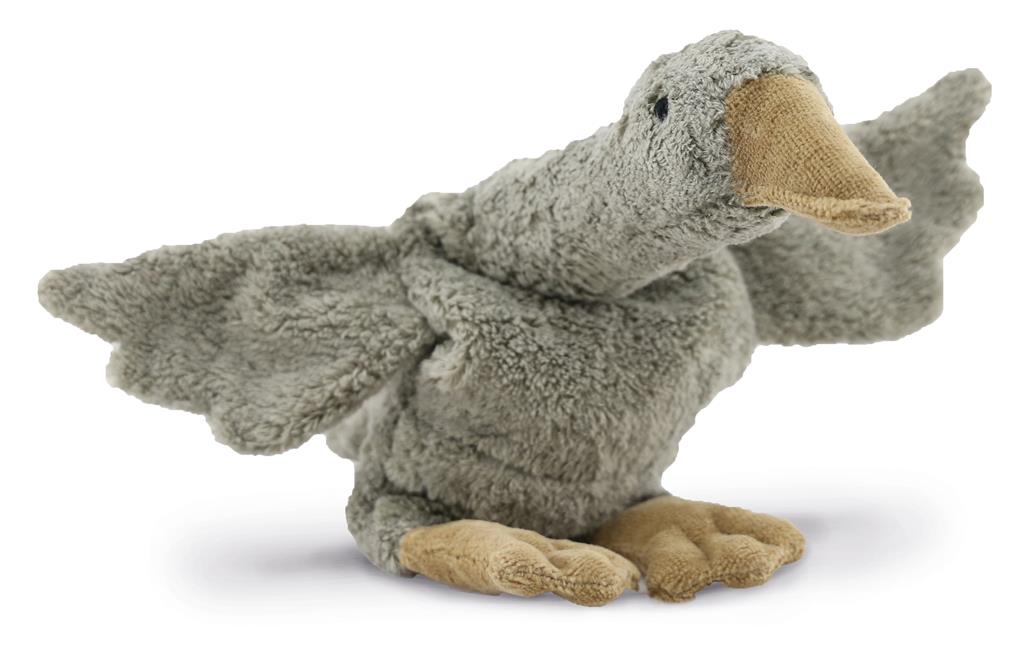Senger Senger - Cuddly Animal Goose - Small - Grey - Pearls & Swines